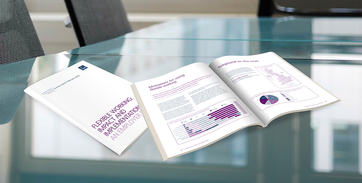 CIPD corporate brochure with infographics