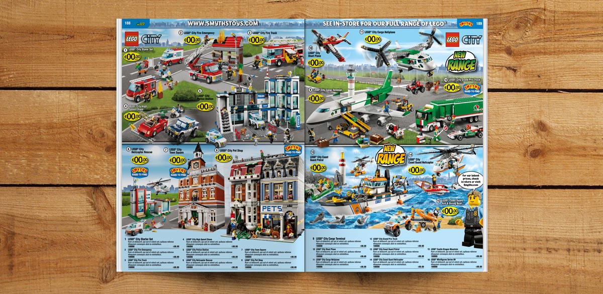 LEGO Smyths catalogue pages