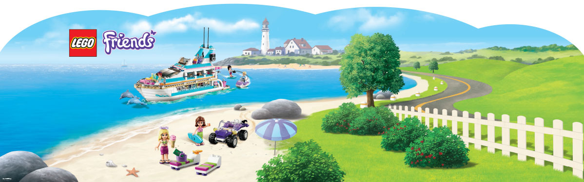 LEGO Friends wall display