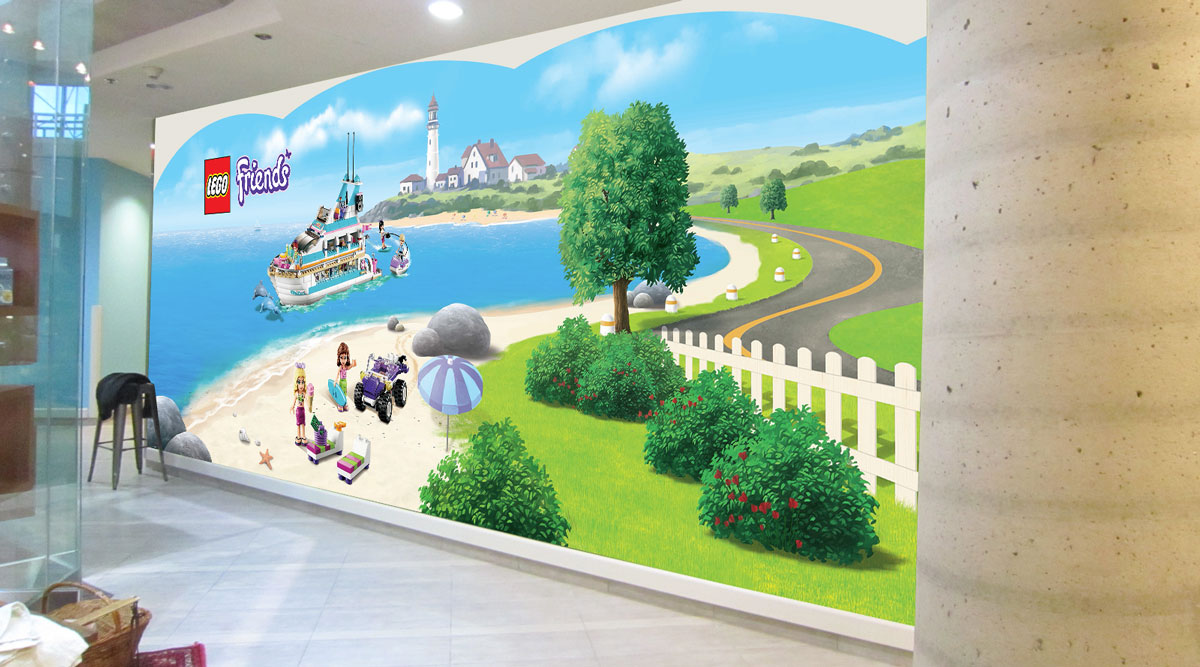 LEGO Friends wall displays - in situ