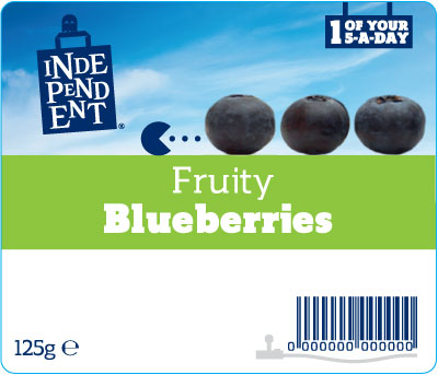 Independent packaging - fruits artwork - blueberries