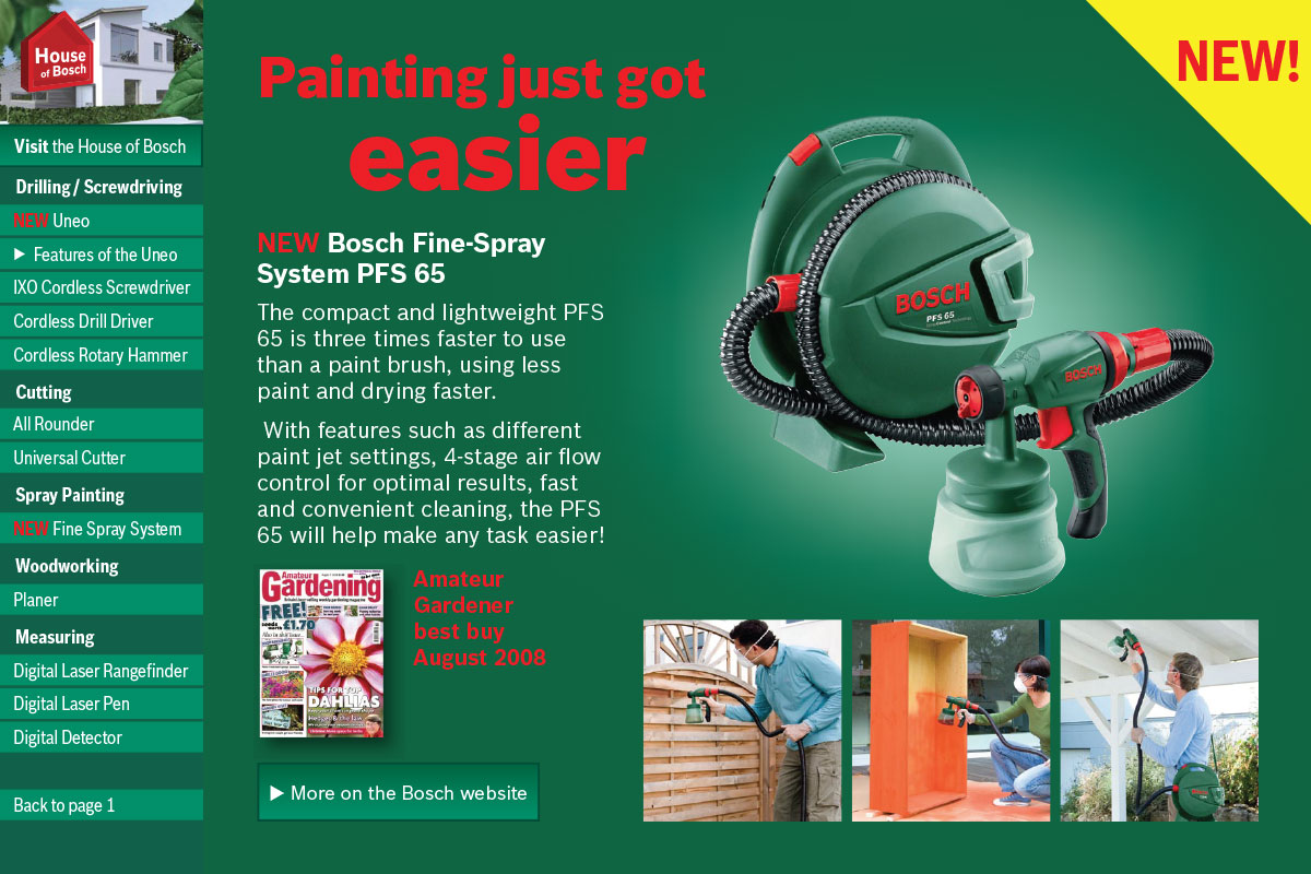 Innovations from Bosch interactive PDF - tool page