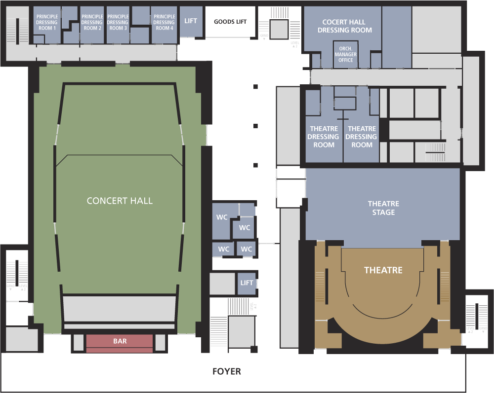 Milton Court Floor plans - level one