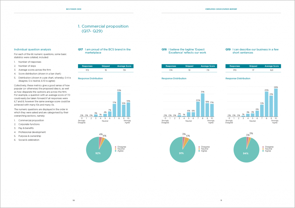 Corporate brochure - BCS Consulting - charts page
